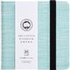 Lightwish Diario quadrato per acquerelli, 100% cotone, 300 g/m², senza acidi, 24 fogli per schizzi, per artisti, adulti, studenti, 11,9 x 12,9 cm (verde chiaro)