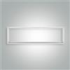 LED Universum Telaio in alluminio bianco extra alto per pannello LED Back-Lit/Backlight 120 x 30 cm, lampada da soffitto L1200 x 300 x 68 mm