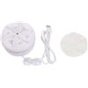 CNANRNANC Lavatrice portatile per mini turbina per calze e biancheria intima, dispositivo compatto da viaggio per campeggio, camper, dormitorio hotel, in ABS bianco, 10 x 10 x 5 cm