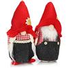 com-four® 2x Figura Premium di Gnomi di Natale per Decorazioni Natalizie