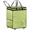 Boczif Cesto Portabiancheria Grande, Borsa Della Spesa Riutilizzabile (Verde)