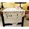 Laivigo Centrino rettangolare fatto a mano in pizzo all'uncinetto, 40,6 x 61 cm, bianco