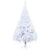 EINFEBEN - Albero di Natale artificiale, 210 cm, con supporto, non infiammabile, albero di Natale in PVC, con 1000 rami bianchi