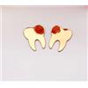 MEYA 50 adesivi per specchio da parete a forma di denti fai da te, per la cura dei denti a specchio per dentisti, decorazione per feste in clinica (piccolo, specchio dorato)
