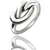 Generic ANELLO unisex, motivo: NODO D'AMORE CELTICO, regalo di fidanzamento, in ARGENTO 925 massiccio
