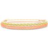 Made by Nami Braccialetto Surfer Boho Set di 2 - Donna e Uomo - Accessori Fatti a Mano per Festa in Spiaggia - Etnico Hippie - 100% Impermeabile e Regolabile - Amicizia Ragazze (arancione e giallo)