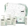 Suavinex, Borsa Passeggino con Cosmetici, Regalo Ideale per Neonato, Verde | Cestino con: Gel Bagno Delicato 300 ml + Lozione Idratante 300 ml + Shampoo 100 ml + Crema Pannolino 75 ml + Salviette 25 pz.