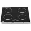 Topwish Doppio piano cottura a induzione, 4 piastre da incasso, 60 cm, 7200