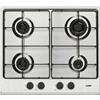 bricoleva.it Piano cottura Samet Circe2 a gas 4 fuochi da incasso inox con manopole nere
