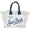 Saint Barth Mc2 Donna Borsa A Mano COL0001-Bianco Cotone Blu Taglia Unica