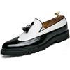 ANUFER Uomo Bello Mocassini con Nappe Wingtip Brogue Slip-on Formali Scarpe da Sera