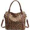 GAEKEAO Borsa a Mano, Vintage Borsa Hobo con Cinturina Rimovibile | Borsa Tracolla Leopardo in Pelle Vegana, Borsa a Spalla con Maniglia Superiore, Borsa Shopper per Lavoro, Viaggio, Shopping