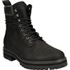Timberland Courma 6 in Side Zip Boot Jr 0A28W9, Boy,Womens Hiking Boots,Winter Boots, Black, 38 EU