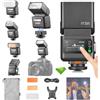 Godox IT32 TTL Flash + X5S per fotocamere Sony, flash con schermo touch, wireless 2.4G, GN18, tempo di ricarica 1,5 s, interfaccia magnetica, flash on/off per matrimoni e ritratti