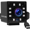 ELP KLHY Camera USB 1080P Wide Anagle Fisheye 170degree IR LED Infrared Webcam Camera with Mini Housing USB Camera for Linux Windows Android Mac OS