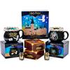 Thoughtfully Harry Potter Set Cioccolata Calda - 2 Tazze Calderone | 2 cacao che cambiano colore, 2 codette delle Case e 2 tazze a calderone per due - prodotto ufficiale - di Thoughtfully