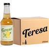 Teresa al Limone, Sale & Basilico | Thè kombucha analcolico, naturale con postbiotici. Bevanda frizzante low calorie, low sugar e vegana. 24 bottiglie x 250ml