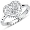 Anellissimo Anello Cuore di zirconi Donna Argento 925 con zirconi -