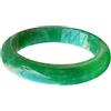 Generic Bracciali, bracciale rigido in giada da donna, gioielli in vera giadeite verde