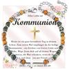 EPVID Amorevole bracciale con croce per ragazze, regalo per figlia, sorella, nipote, figlioccia, nipote, comunione, cresima, battesimo, cresima, nascita, consacrazione giovanile di genitori padrini
