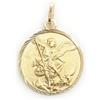 De Bussy Medaglia ciondolo di San Michele Arcangelo in argento sterling ricoperta in oro da 18 kt. San Michele Arcangelo, difendaci nella lotta