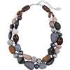 Bocar Collana Donna Elegante con Perline Colorate, Gioiello Regolabile