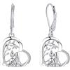 Yinsen Orecchini sorelle in argento sterling 925 - Orecchini pendenti regali di compleanno originali per donne ragazze sorelle