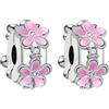 HAEPIAR Pavé Clip Stopper, chiusura di posizionamento dorata con zirconia cubica, clip per braccialetti e collane, eleganti ciondoli per gioielli da donna, 2 pezzi