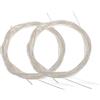Vaguelly Accessori per Strumenti Acustici Set di 2 Corde in Nylon Bianco per Chitarra Classica Suono Puro e Ricco, Facile Installazione, Custodia Perlata