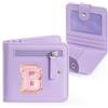 YOOLIFE Portafoglio per bambini, regalo per ragazze, 3, 4, 5, 6, 7, 8, 9, 10 anni, Lilla, B, Moderno