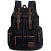 VARLIVOO Zaino Uomo Vintage in Tela per PC Portatile 15.6 Pollici