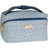 Camomilla Milano Beauty Case Donna, Beauty Bag, Collezione Petite Fleur, Misura L, Colore Azzurro