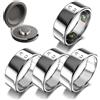 Seltureone Set di 4 anelli in TPU per Oura Ring 5 | Custodia protettiva in TPU antigraffio, ricarica possibile senza rimuovere la protezione - trasparente/oro/argento/oro rosa