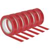 PATIKIL 6 Pacco Presa Finitura Nastro 32.8Ft PVC Racchette Rifinitura Rosso
