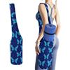 Hiseng Borsa Tappetino Yoga in Tela con Tasche | Tessuto in Tela Tote Palestra. Tasche Capienti per Accessori e Oggetti Personali. Perfetto per Yoga, Pilates e Fitness