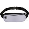 Generic LVJMJ Cintura elastica da corsa unisex, per uomo e donna, marsupio regolabile con porta cuffie e doppia tasca con cerniera, leggera, per maratona, corsa, palestra, allenamento, Colore grigio, Classico