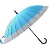 Generic XYNSNDB Ombrello Antivento Grande Ombrello da Golf Gancio Manico Bastone Ombrello Portatile Fiori di Ciliegio Ombrello a baldacchino Oversize Ombrelli (Blue : Blue, Size : 98cm)
