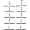 Generic Divisore per amo, divisore per lenze da pesca Divisore amo Scegli Divisore | Space Bean Strumento girevole Linee di ingranaggi Splitter Divisore per amo Separatore di linee di pesce da 10