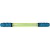 Fzaqwen Barra Fitness Uomo Barra Allenamento Braccia Asta Resistenza Barra Potenziamento con Rilascio Controllato in PU E Impugnature Zigrinate Antiscivolo, 30kg, Blu, 50cm