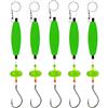 Opatiny 5PCS Style Foam Fishing Float Rig, cilindro ad alta galleggiabilità con perline a doppio rumore, gancio curvo 18# e 60 cm linea pesca in mare d'acqua dolce, kit di attrezzatura EVA