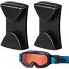 Generico 2 pezzi clip per occhiali, clip per occhiali da casco da sci clip di ricambio per occhiali per caschi da sci/snowboard per fissare gli occhiali