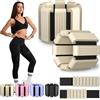 Giiyr Pesi alla caviglia per donne e uomini, set di pesi regolabili da 2 (1 lb ciascuno), pesi per gambe portatili/braccio, polso e cavigliere per yoga, pilates