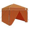 Generic Tenda pop-up 242 x 242 x 251 cm arancione in tessuto con borsa