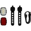 ISKDJBJG Set Luci per Bici Anteriore e Posteriore con Ricarica USB, da Montagna, Luce Anteriore per Bici da Strada, Luce Posteriore
