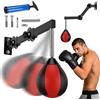 Peelanmall Speed Punching Ball a parete - Regolabile in altezza e pieghevole, lampadina da boxe per porta e parete, sacco da boxe per bambini, ragazzi e adulti - Home Gym Trainin