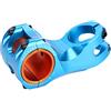 Cosiki Attacco Manubrio per Mountain Bike - Sostituzione in Lega di Alluminio da 17 Gradi per Connessione al Manubrio - Adatto per Diametro 31,8 Mm e 35 Mm - Accessorio Bici Leggero (Blue)