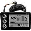 Wresetly Bicicletta Elettrica Display 24V/36V/48V SM Connettore Display LCD S866 Pannello di Controllo Cruscotto per Bicicletta Elettrica Ebike