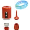 Raypontia Pompa del materasso ad aria, pompa 'aria portatile Inflaratore portatile | Batteria compatta, da 1600 mAh, pompa ad aria ricaricabile leggera per escursioni, pesca, picnic, zaino in