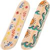 Supvox Set di 2 skateboard vuoti in legno, da dipingere, fai da te, per bambini, superficie su entrambi i lati, per progetti artistici, 59 x 15 cm