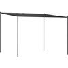 Generic Gazebo da giardino antracite 3x3 m, poliestere con rivestimento in PA